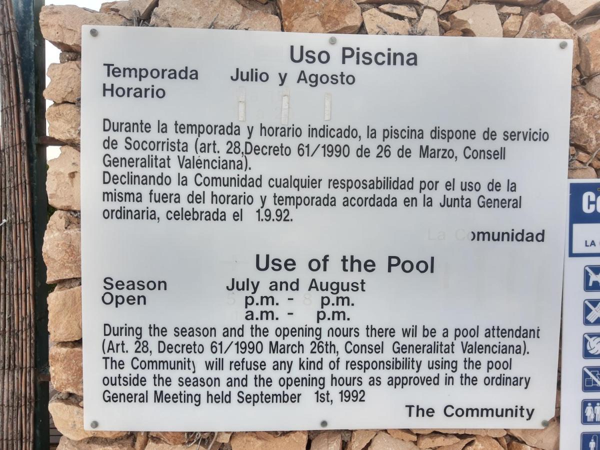 Beachfront Apt! Ac - Pool - Parking Apartment Altea Exterior photo